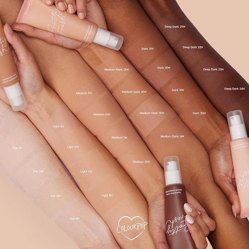 ColourPop Pretty Fresh Tinted Moisturizer - Hydrating Skin Tint with Hyaluronic Acid - Dark 18W (1.45 oz)