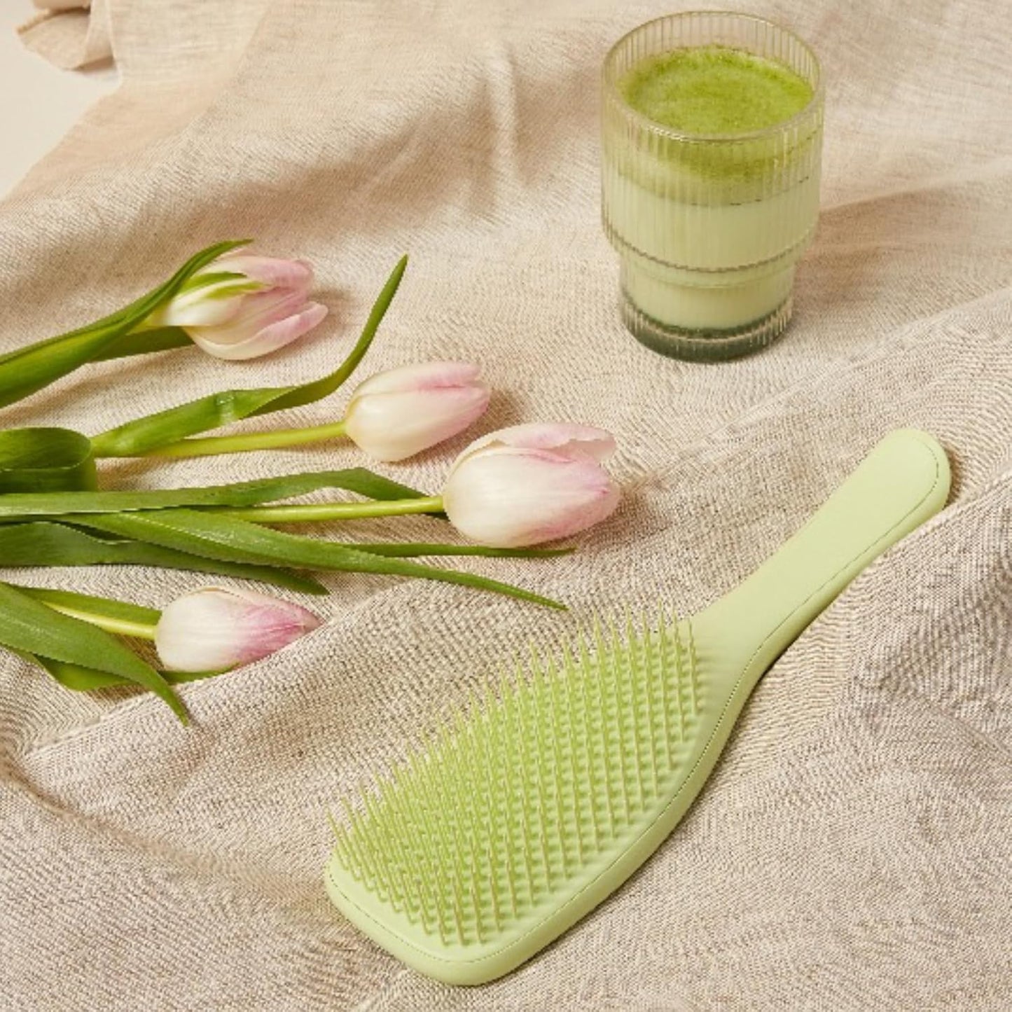 Tangle Teezer Ultimate Detangler Brush - Plant-Based Design for Dry & Wet Hair | Reduces Breakage, Matcha Green