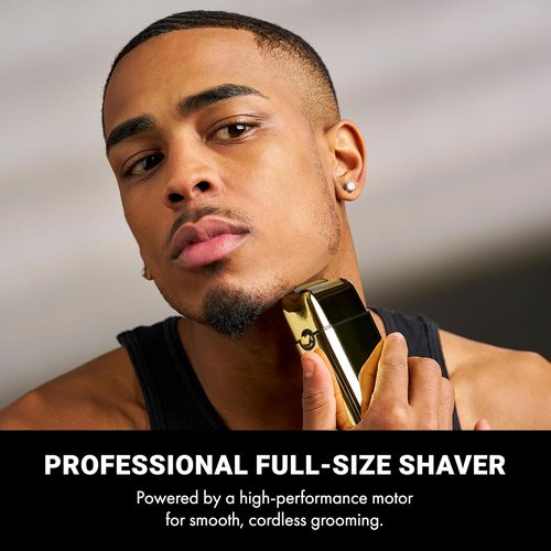 METALFX Double Foil Shaver - Portable Cordless Electric Razor for Close Shaving | Travel-Friendly Design