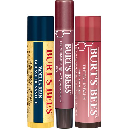 Burt's Bees Mistletoe Kiss Gift Set - Red | Vanilla Bean Lip Balm & Moisturizer