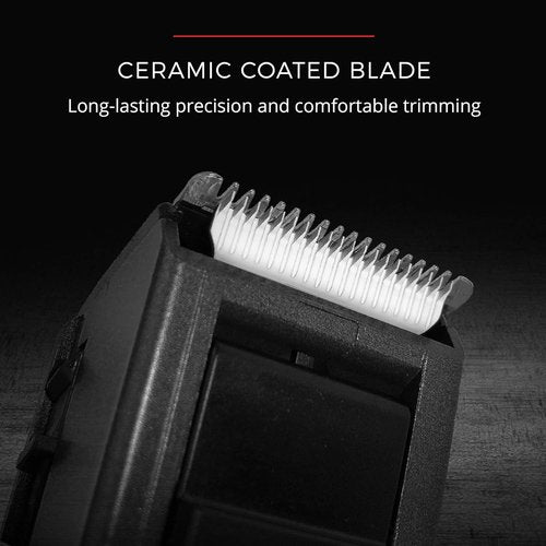 Remington Barba Beard Trimmer - Cordless Groomer with Ceramic Blades, 9 Length Settings, Rechargeable Battery