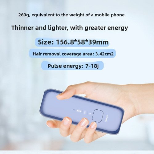 Sapphire Ice Cooling IPL Hair Removal Device - 18J Painless Laser Treatment Set