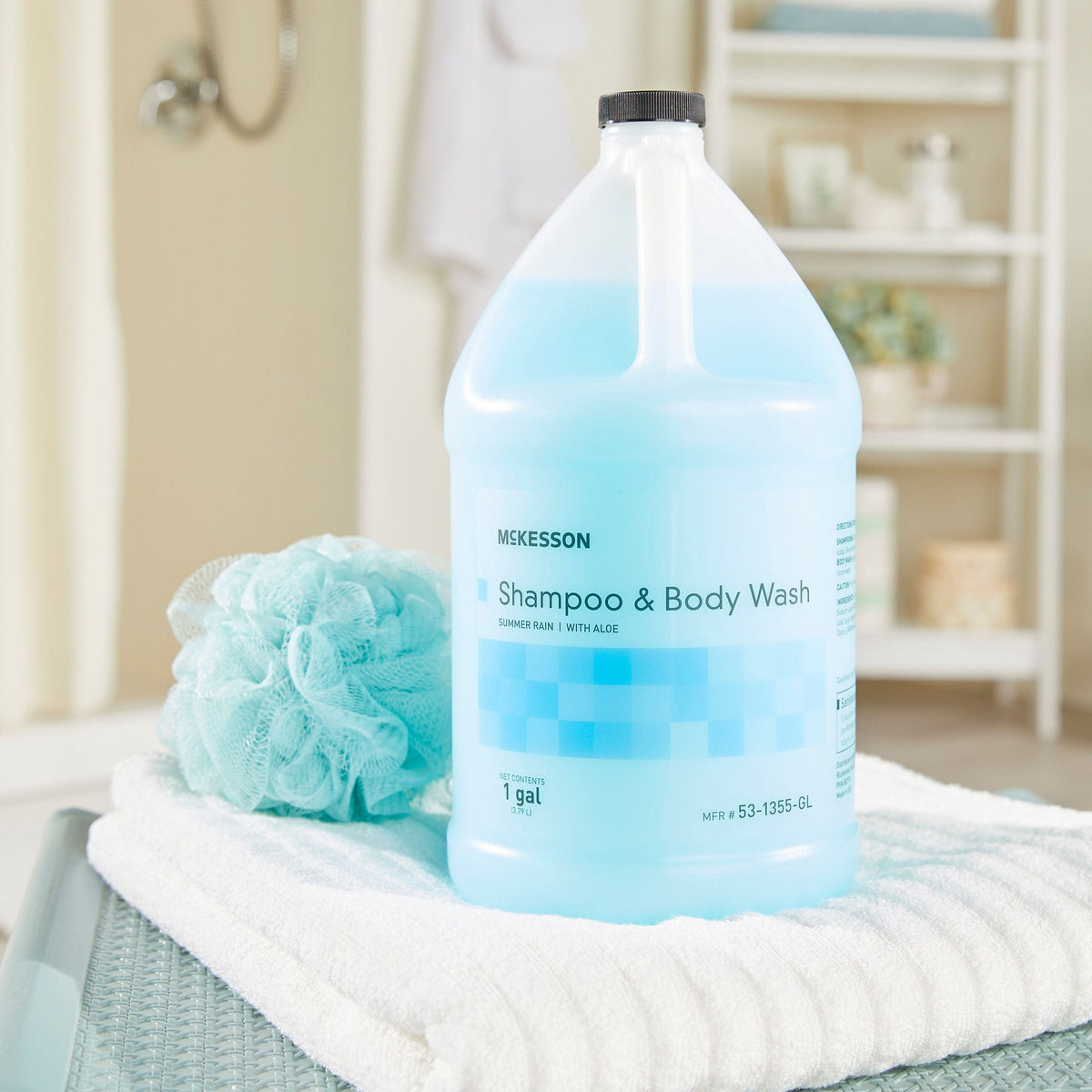 2-Gallon Scented Shampoo & Body Wash - Summer Rain, Sensitive Skin