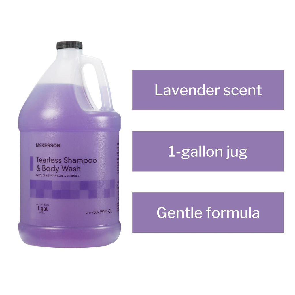 Lavender Tearless Shampoo & Body Wash 2-in-1 Gallon Pack for Sensitive Skin
