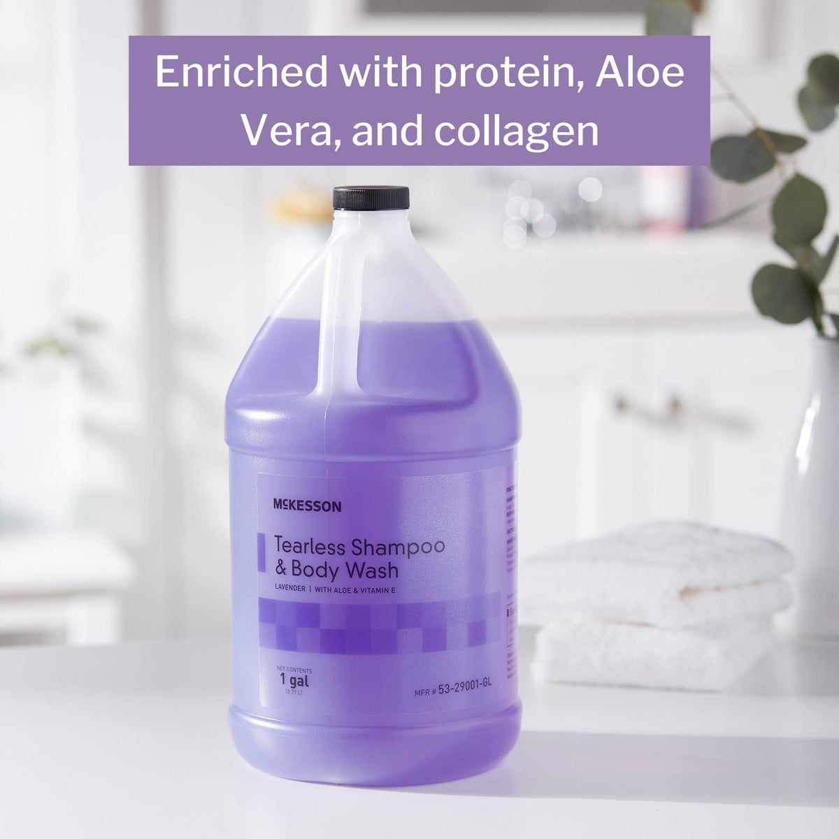 Lavender Tearless Shampoo & Body Wash 2-in-1 Gallon Pack for Sensitive Skin