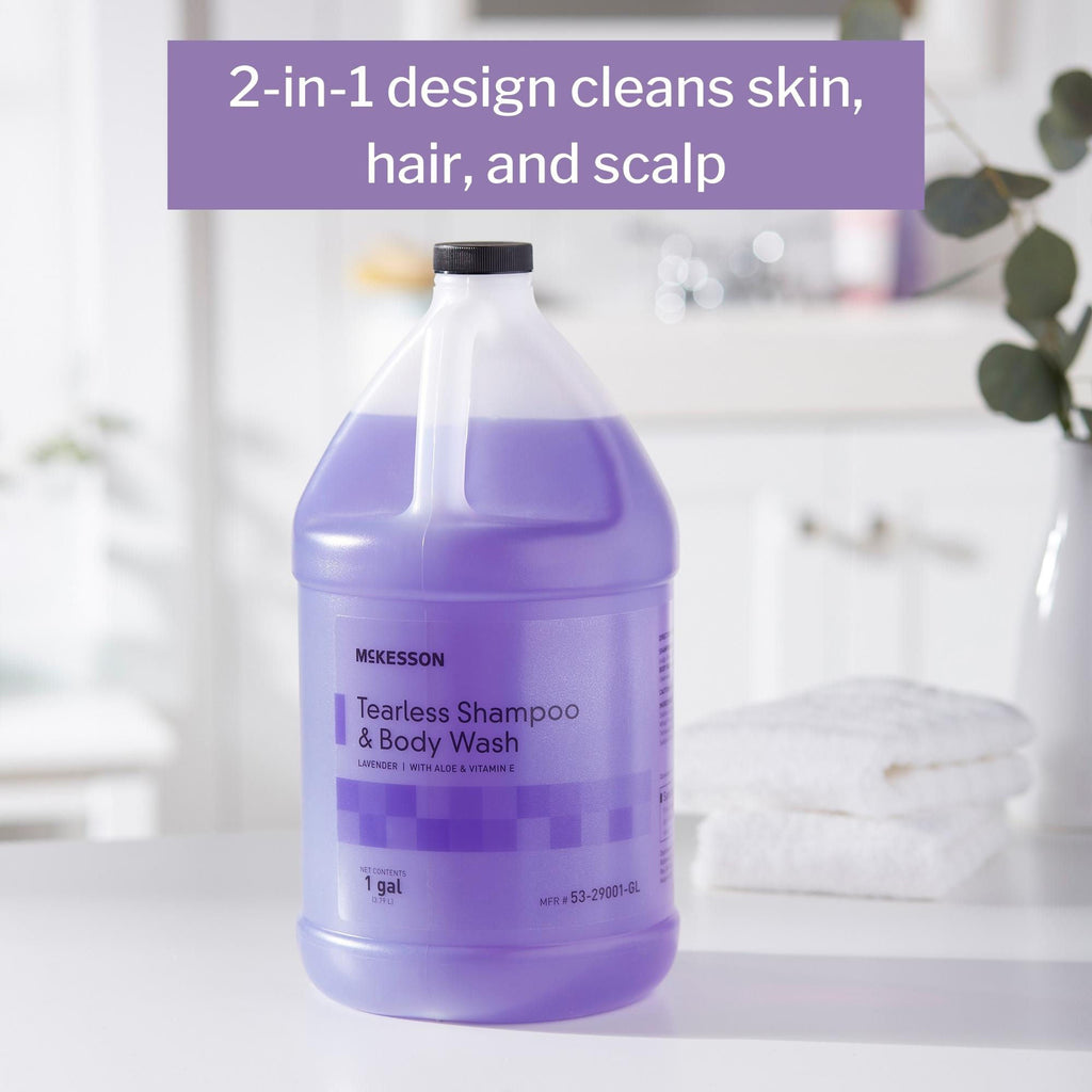 Lavender Tearless Shampoo & Body Wash 2-in-1 Gallon Pack for Sensitive Skin