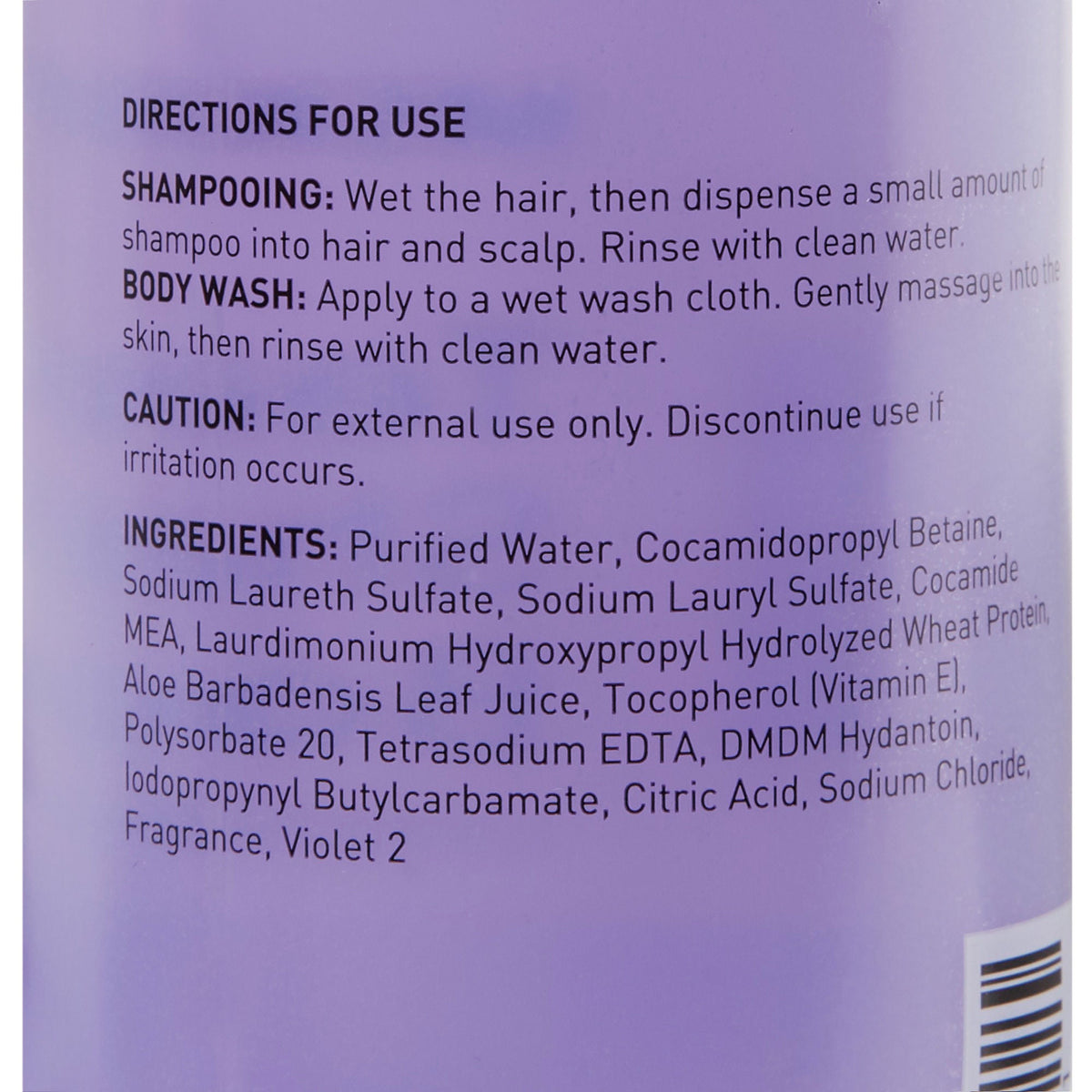 Lavender Tearless Shampoo & Body Wash 2-in-1 Gallon Pack for Sensitive Skin