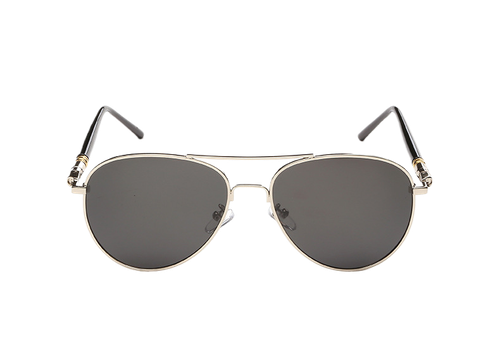 Handmade Retro Polarized Aviator Sunglasses UV400 Protection Metal Frame for Men