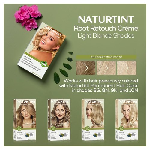 Naturtint Light Blonde Hair Color - Ammonia-Free Root Retouch Crème, Conceals Grays, 1.52 Fl Oz