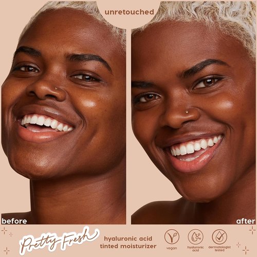 ColourPop Pretty Fresh Tinted Moisturizer - Hydrating Skin Tint for Glowy Summer Makeup - Deep Dark 24N (1.45 oz)