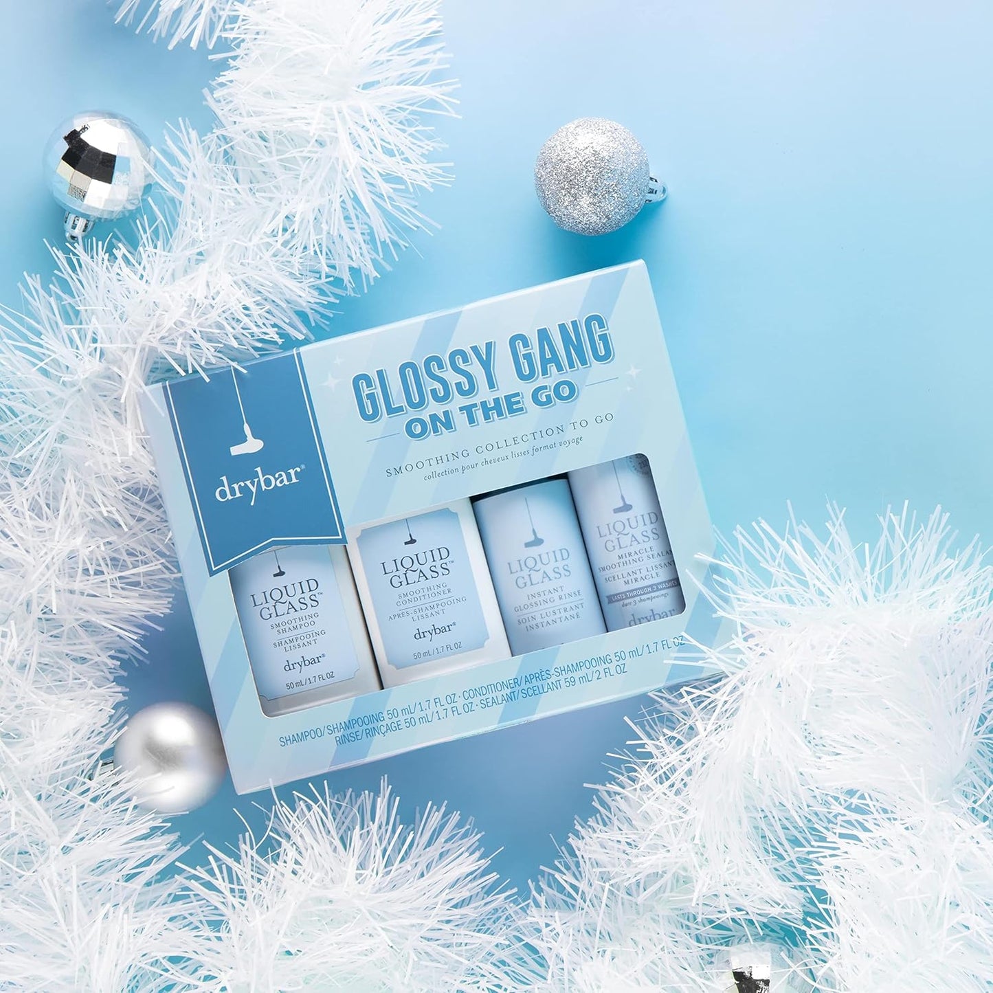 Drybar Glossy Gang On-The-Go Kit - Essential Hair Care Set for Shine & Smoothness