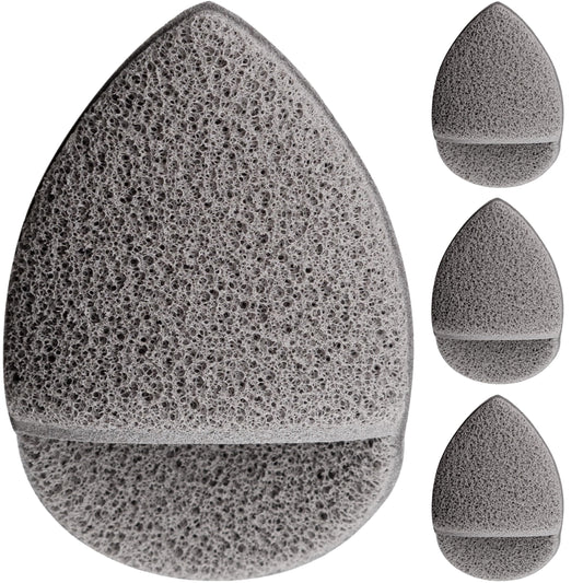 KOL Face Scrubber, Premium Charcoal and Vitamin E Infused Facial Cleansing and Exfoliating Pads for Daily Cleaning and Makeup Removal, 3 Count