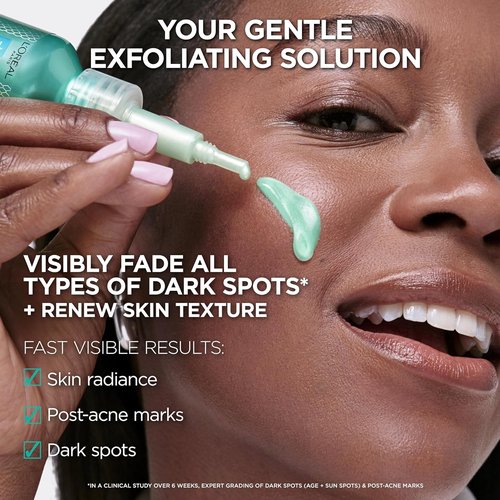 L'Oreal Paris Bright Reveal Exfoliant Peel - 25% AHA BHA PHA Face Exfoliator for Dark Spots & Renewed Texture