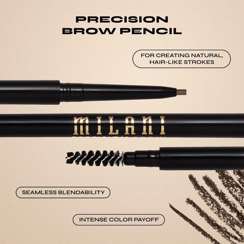 Milani Precision Brow Pencil - Ebony Shade for Perfectly Defined Brows