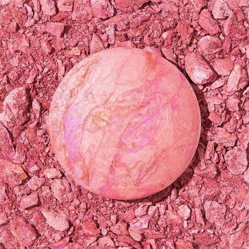 LAURA GELLER NEW YORK Baked Blush-n-Brighten Marbleized Blush + Angled Brush, Pink Buttercream