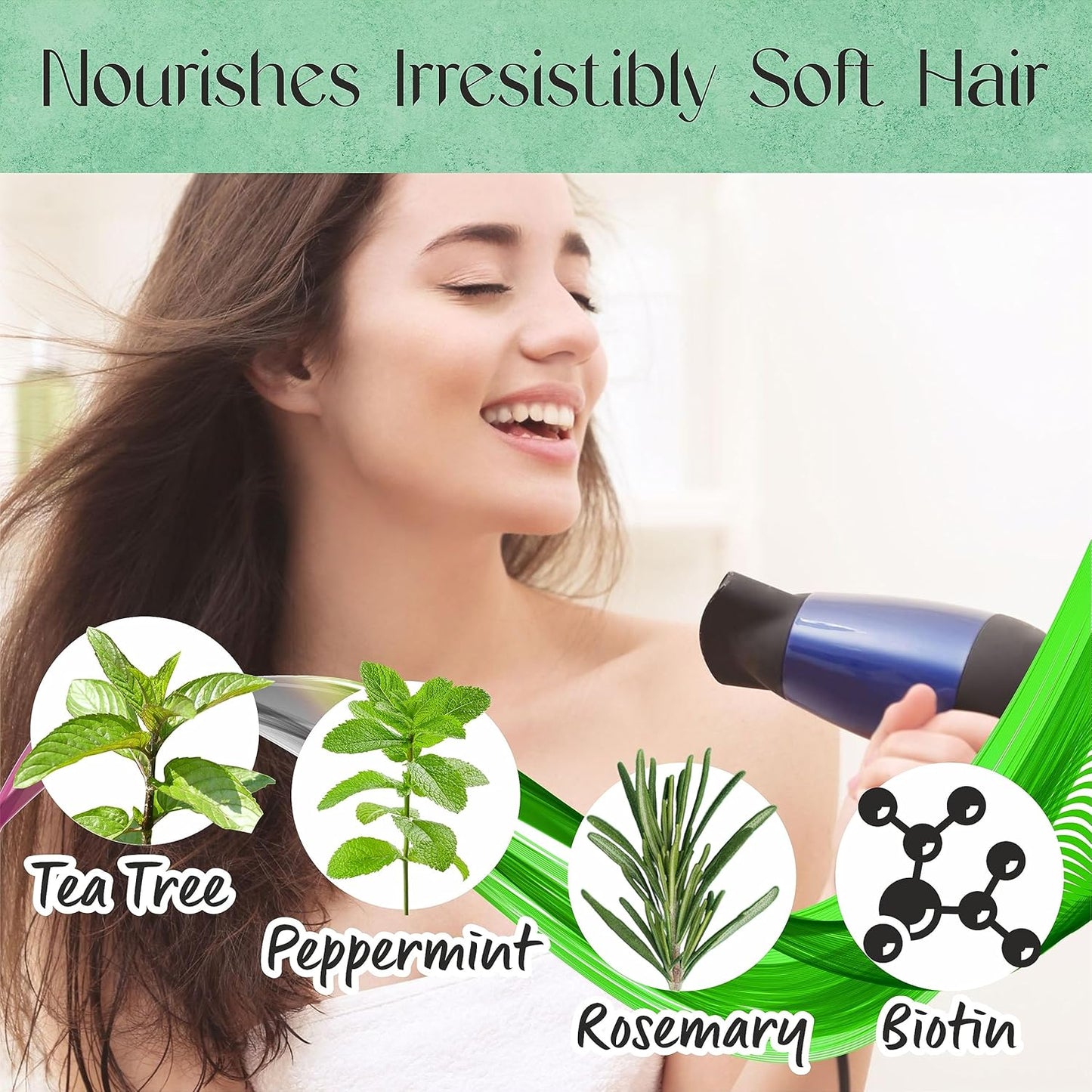 Skiennix Tea Tree Shampoo & Conditioner Set - Hair Growth & Thickening Treatment for Men & Women | 20.2 FL Oz Each