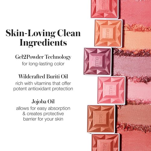 RMS Beauty Redimension Hydra Powder Blush - Hydrating Mineral Formula for Buildable Color | 0.15 oz