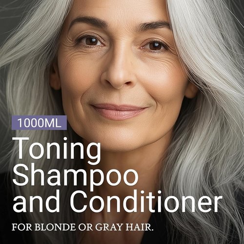 Loma Hair Care Violet Duo - Nourishing Shampoo and Conditioner Set for Blonde Hair