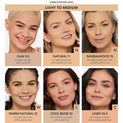 bareMinerals Barepro Liquid Foundation - Full Coverage SPF 20, Breathable & Vegan, Natural Matte Finish