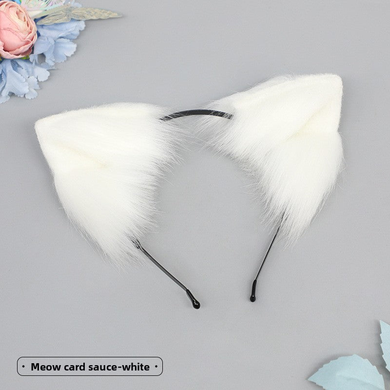 Simulated animal ear hair accessory
