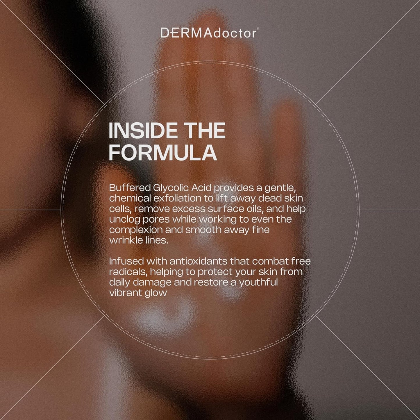 DERMAdoctor Glycolic Acid Face Wash - Exfoliating Cleanser with Antioxidants for Radiant Skin