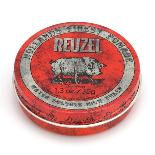 Reuzel Red Pomade - Medium Hold, Water Soluble Styling Cream | High Shine, Flake-Free, Easy Wash Out