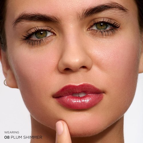 Clarins Lip Perfector - Peptide Plumping Hydrating Lip Gloss | Non-Sticky Shine with Vanilla Scent | 0.35 Ounces