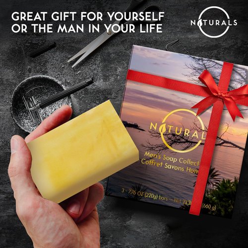 O Naturals Citrus Men's Soap Bar - Exfoliating All-Natural Formula | 7.76 oz Unisex Size