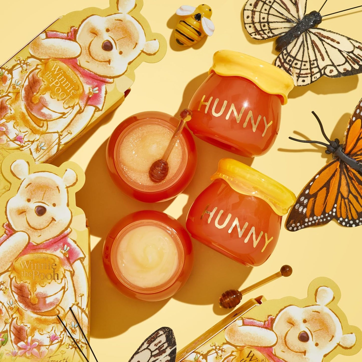 ColourPop Winnie the Pooh Lip Scrub & Mask Set - Vegan Lip Care Duo for Exfoliation & Moisturization - Honey Flavor (2 Count)