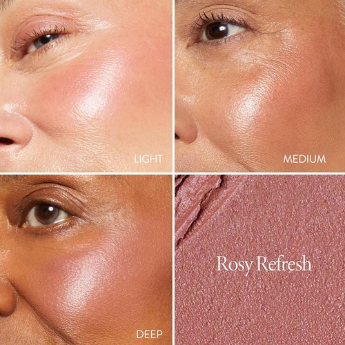 Laura Geller New York Wonder Balm Cream Blush - Hydrating, Weightless Color & Glow for Mature Skin - Vegan Squalane, 03 Rosy Refresh