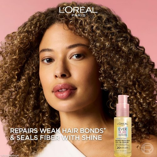 L'Oreal Paris Bond Repair+ Hair Oil-in-Serum - Heat Protectant for Damaged Color-Treated Hair | 1.6 Fl Oz