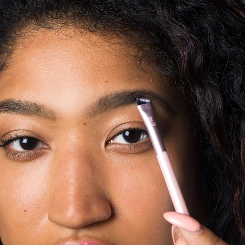 Real Techniques Dual-Ended Brow Brush - Shape & Fill Eyebrows | Travel-Friendly Spoolie & Liner, Vegan