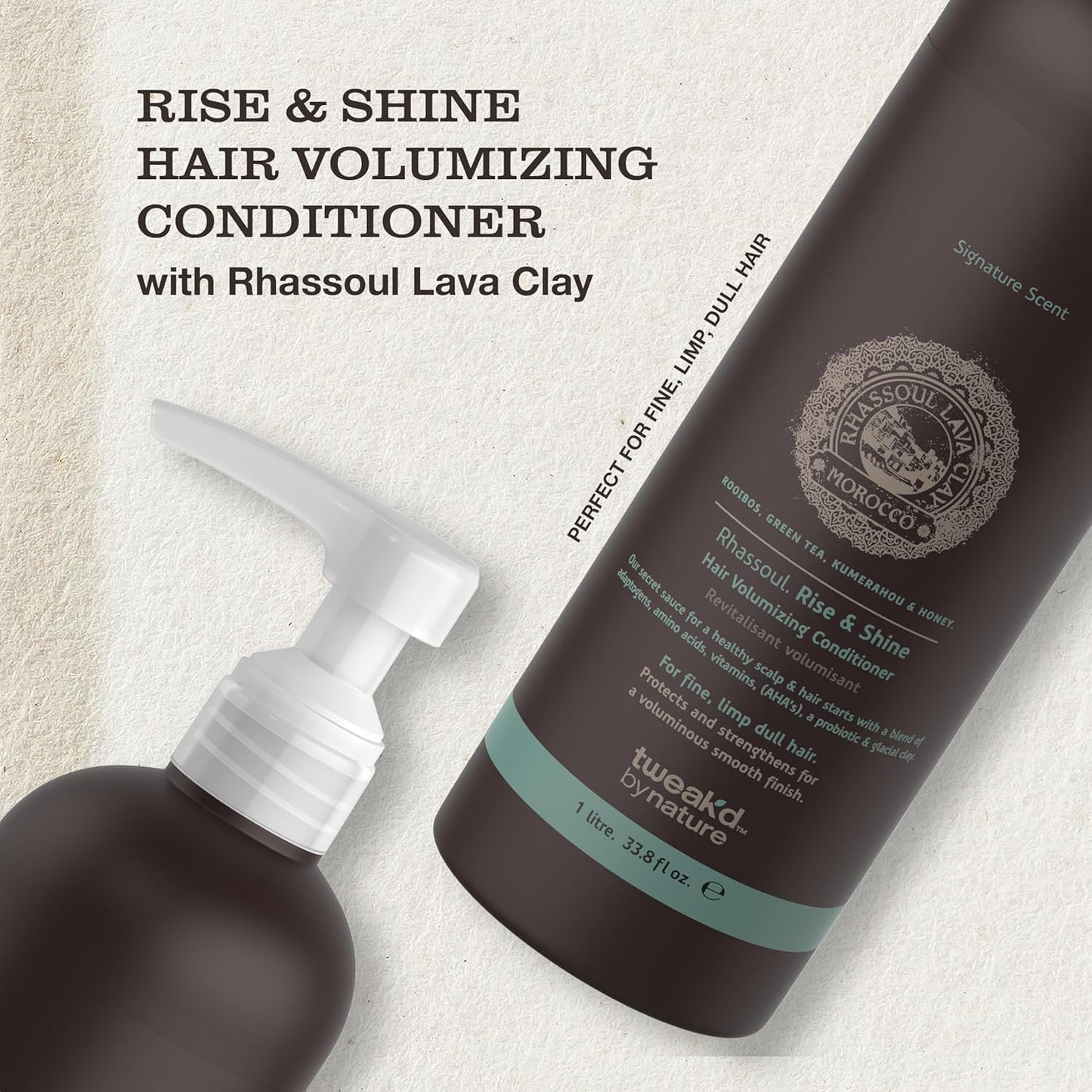Tweak’d By Nature - Rise & Shine Volumizing Conditioner for Fine Hair | Paraben & Sulfate Free, 33.8 oz