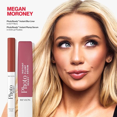 REVLON PhotoReady Plumping Gloss Serum - Hydrating, Non-Sticky Shine | 009 Lip Floaties, 0.25 fl oz