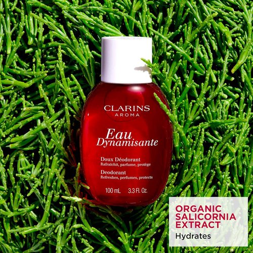Clarins Eau Dynamisante Fragrance Spray - Hydrating & Revitalizing Essential Oils for All Skin Types | 3.3 Fl Oz