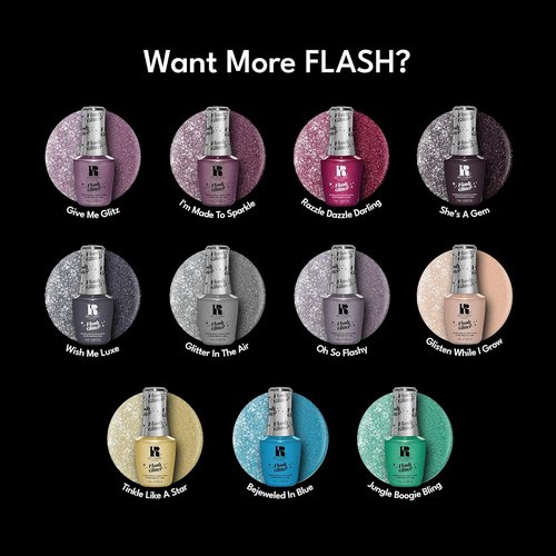 Red Carpet Manicure Flash Glitter Gel - Sparkling Nail Polish for Stunning Manicures | 0.5 oz