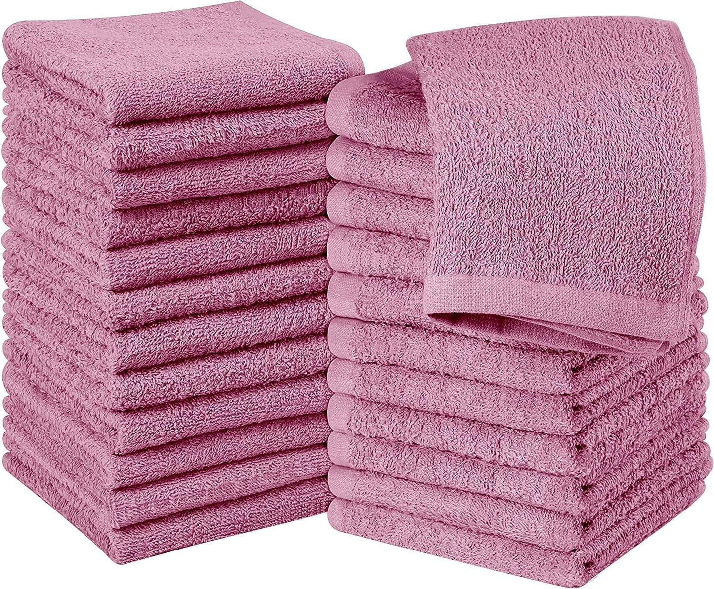 Simpli-Magic Cotton Washcloths Pink (Pack of 48)