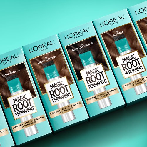 L’Oréal Paris Magic Root Permanent Hair Color, 10 Minute Root Coloring Kit with 100% Gray Hair Coverage, 7 Dark Blonde, 1 Count