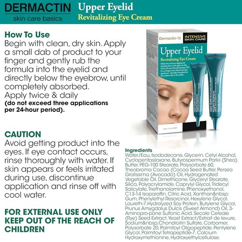 Dermactin Classic Revitalizing Eye Cream for Upper Eyelids - 1 oz. Size