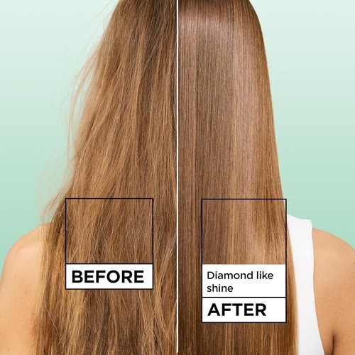 Garnier Fructis Hair Shine Spray - Frizz Control & Heat Protectant with Vegan Keratin, 4.6 Fl Oz