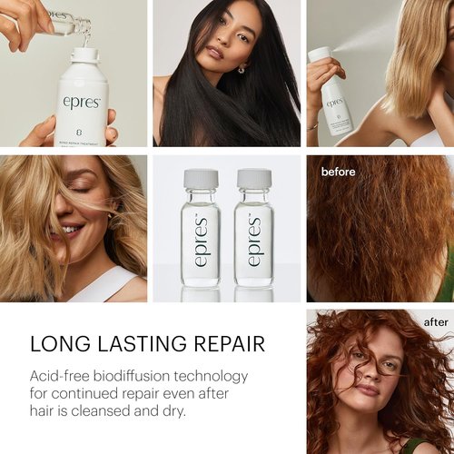 Epres Bond Repair Treatment Refill - 2 x 15ml | Revolutionary Hair Repair for Softer, Stronger Hair
