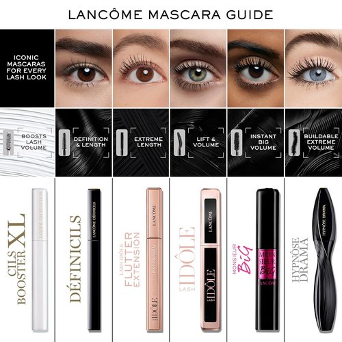 Lancôme Hypnôse Drama Extreme Volumizing Mascara - Up to 17x More Volume - Up to 24HR Wear - Ultra Black