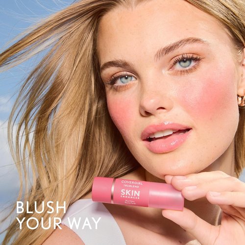 COVERGIRL Trublend Blush Balm Stick - Vegan Formula, Effortless Application, Non-Greasy | 245 Toasted Chai