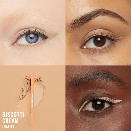 Maybelline Tattoo Studio Waterproof Gel Eyeliner - Long-Lasting 36HR Wear in Biscotti Cream, 1 Count