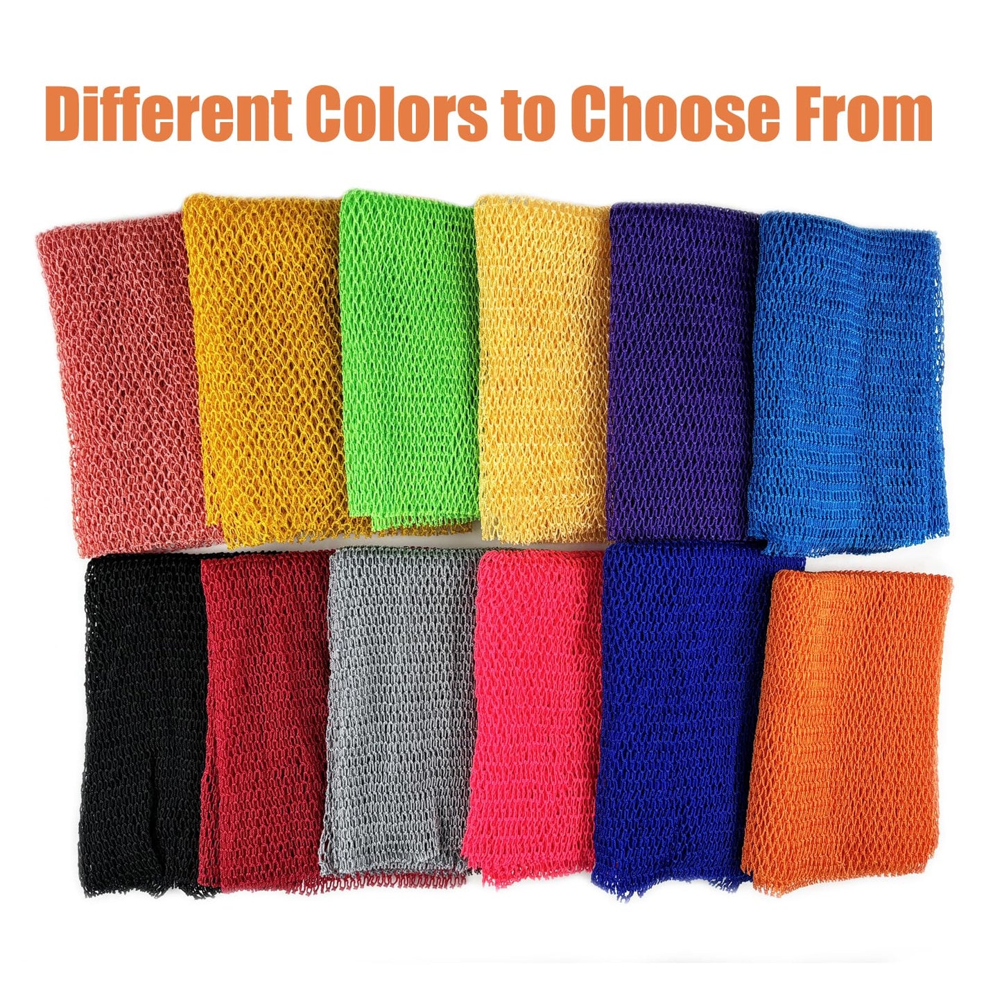 Unifab African Net Sponge Real African Exfoliating Net Bath Sponge Wash Cloth Exfoliating Washcloth African Net Cloth Body Scrubber for Shower Yellow