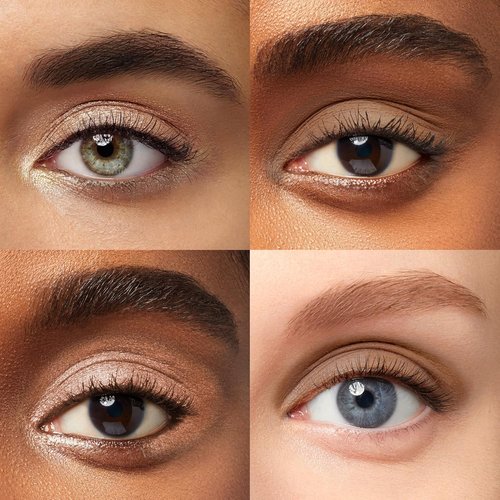 Julep Eyeshadow Stick Duo - Waterproof Crème-to-Powder Formula | Long-Lasting, Crease-Proof - Sand Shimmer & Smoky Tawny Matte
