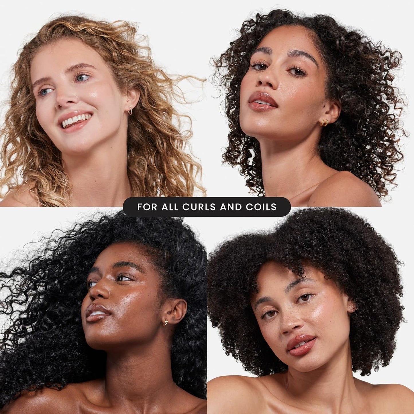 Tangle Teezer Ultimate Detangler Curly Hair Brush, Dry & Wet Hairbrush, Reduces Frizz & Breakage, for 3C to 4C Curly Hair Types, Black