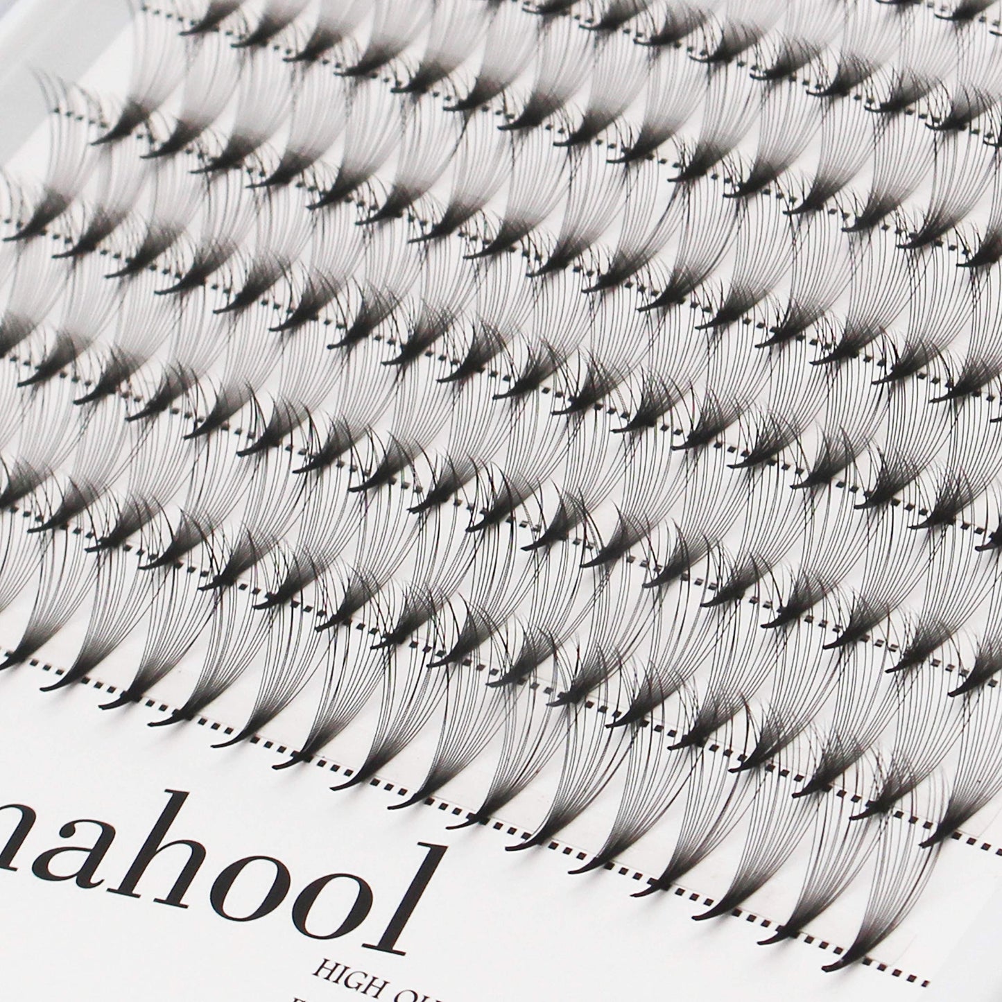 Hannahool 14D premade fans eye lashes D Curl thickness 0.07mm mixed 8-10-12-14mm/10-12-14-16mm/12-13-15-16mm/12-14-16mm/14-15-16mm Individual False Eyelashes Cluster (12-13-15-16MM)