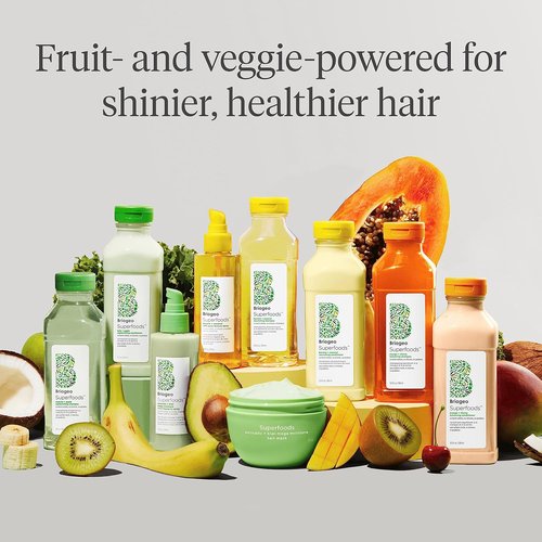Briogeo Superfoods Banana + Coconut Hair Pack - Hydrating Moisturizer for All Hair Textures | 2 x 12.5 fl oz