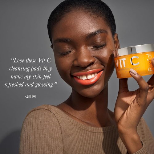 Rodial Vit C Brightening Cleansing Pads - Toning & Purifying Resurfacing Pads for Day & Night